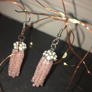 Long pink Earings